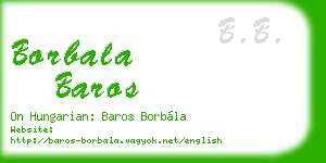 borbala baros business card